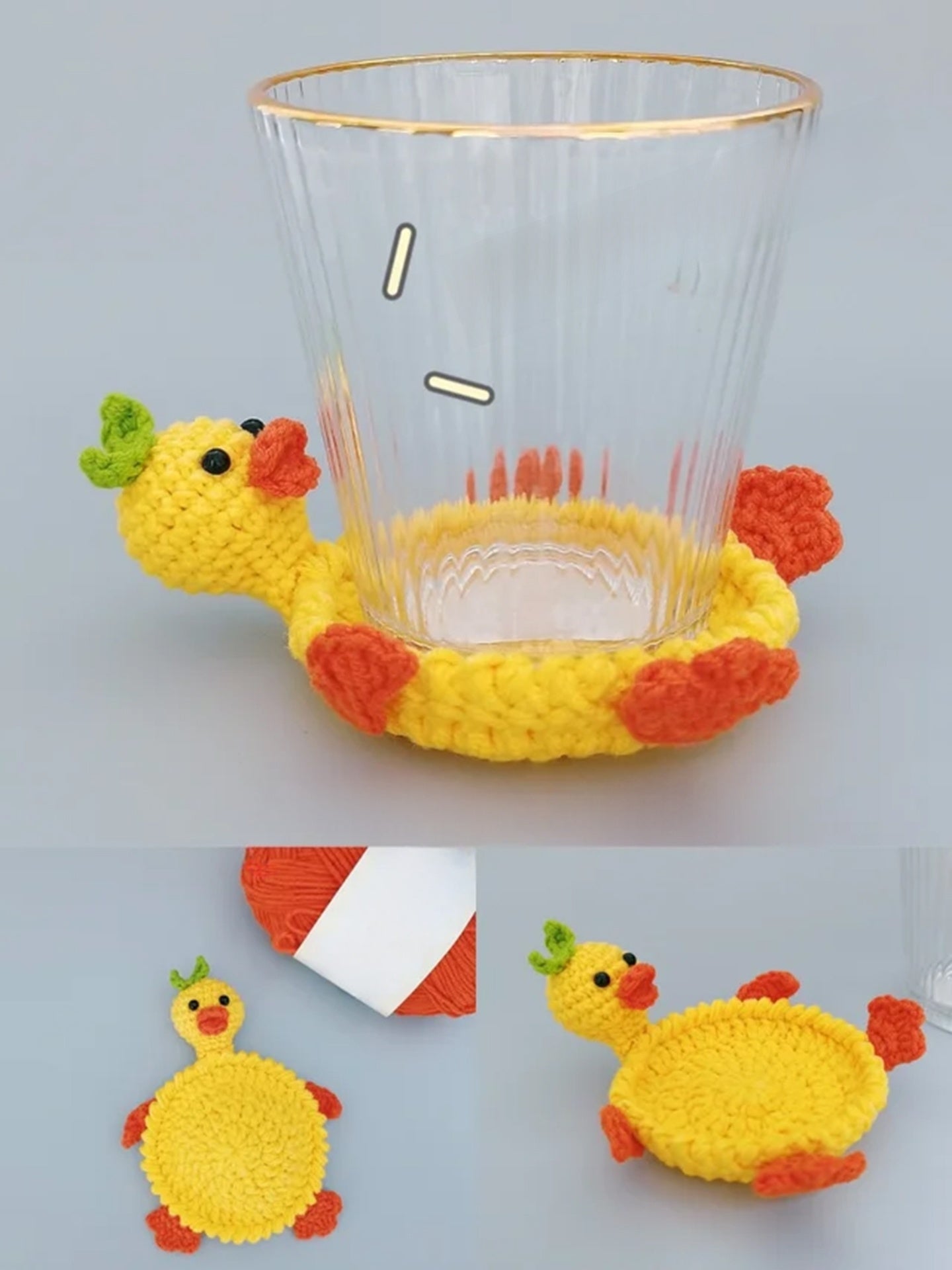 Handmade Crochet Animal Coaster DIY Kit