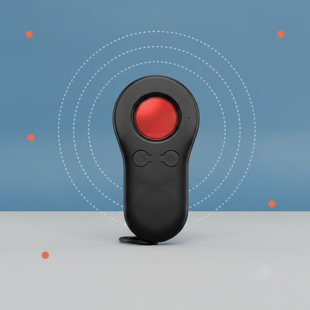 Hidden Camera Detector, Portable Privacy Protector for Solo Users, Traveller, Car Trip, Rentals, Anti-Surveillance Anti-Spy Camera Finder with Intrusion Alert and LED